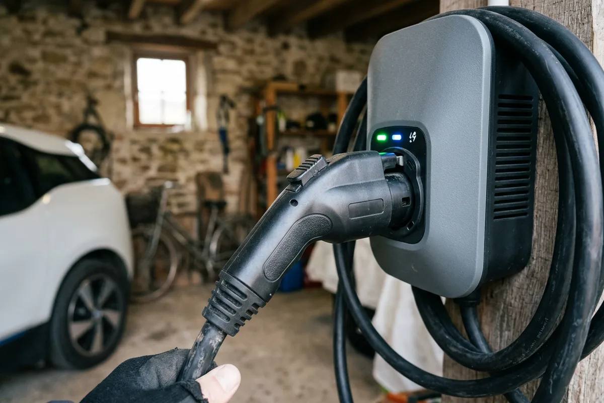 Branchement sécurisé sur wallbox performante pour véhicule électrique à Hantay